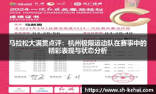 马拉松大满贯点评：杭州极限运动队在赛事中的精彩表现与状态分析